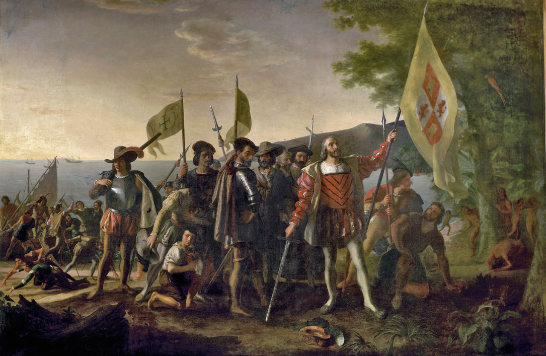 Landing of Columbus (12 October 1492), painting by John Vanderlyn