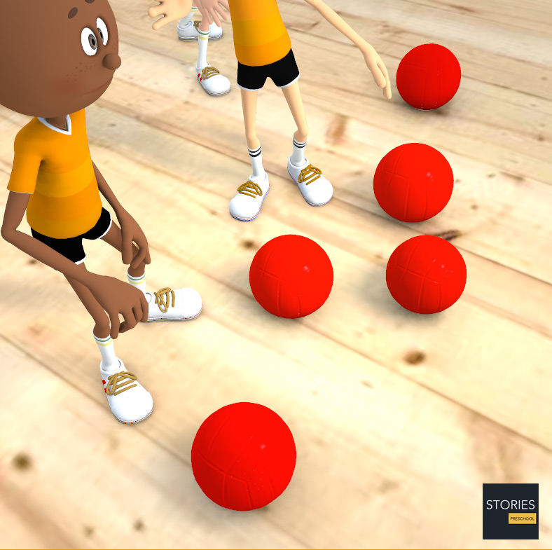 Dodgeball Gameplay - Stories Preschool