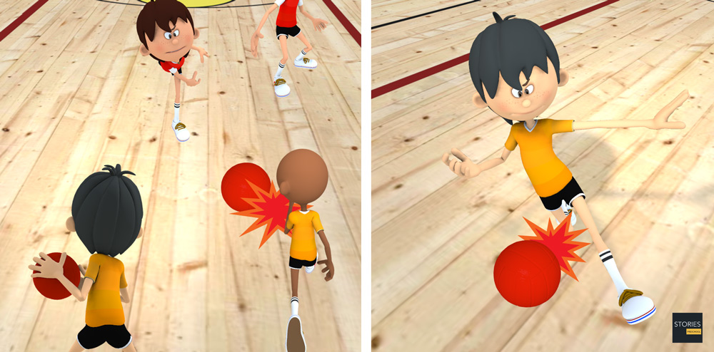 Dodgeball Gameplay - Stories Preschool