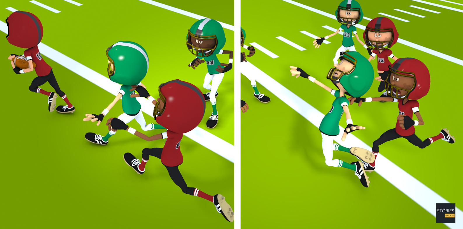 American Football Horse-Collar Tackle | Stories Preschool