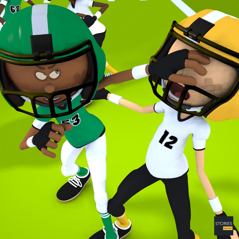 American Football Illegal Use of Hands | Stories Preschool