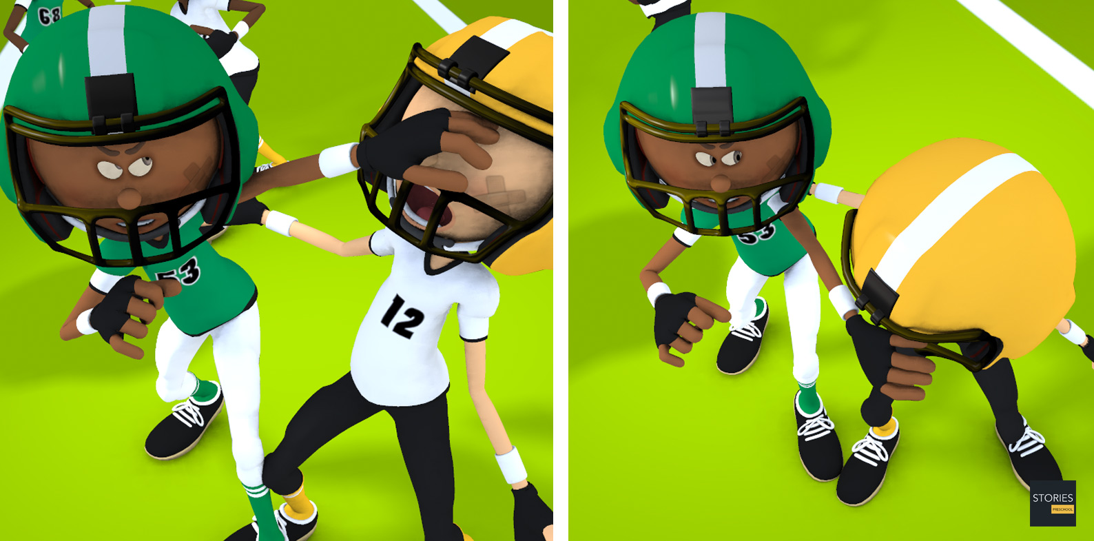 American Football Face Mask Penalty | Stories Preschool