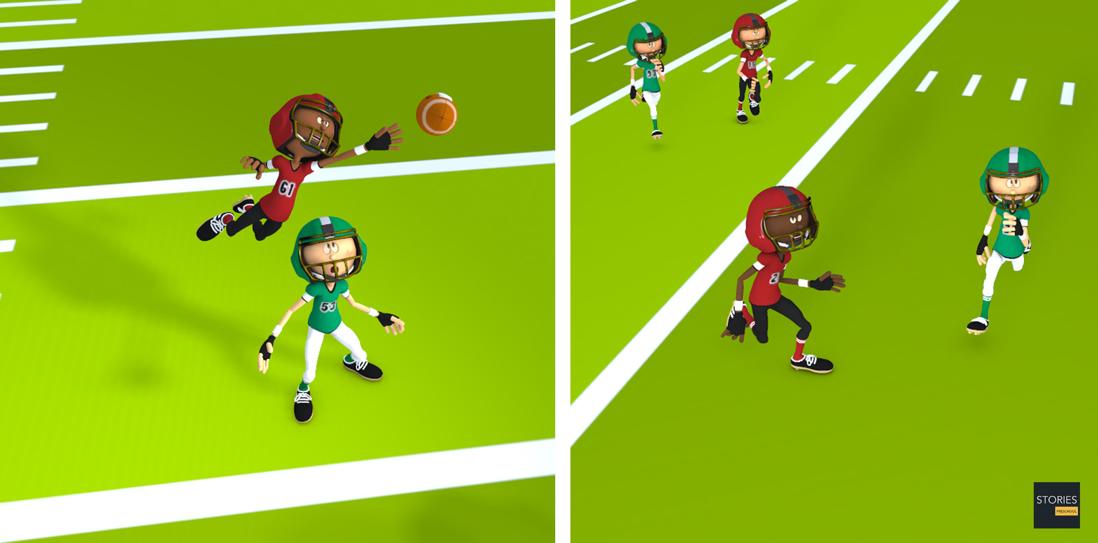 American Football Passing Plays | Stories Preschool