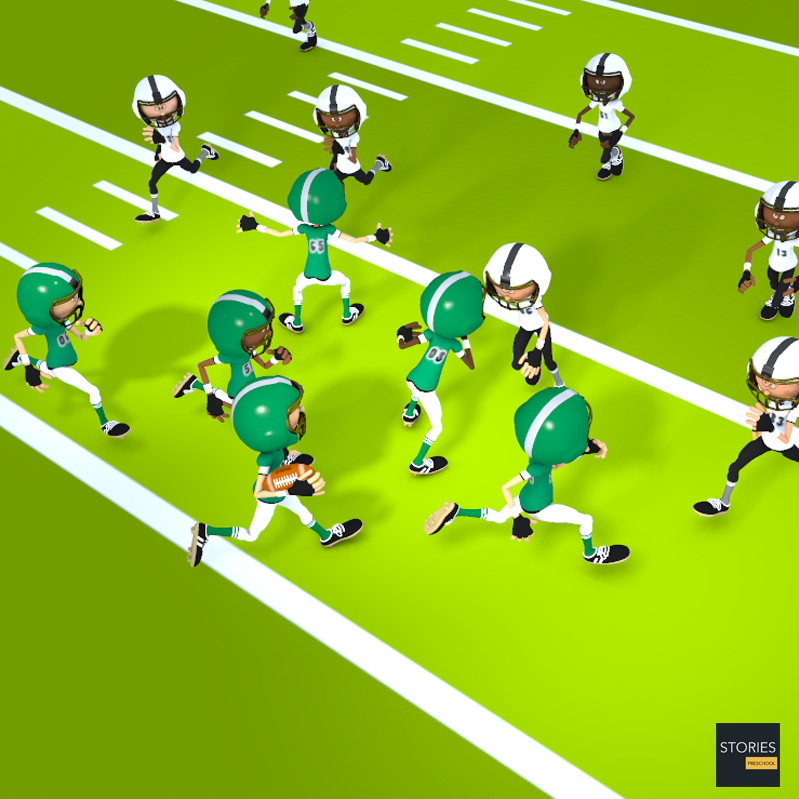 American Football Running Play | Stories Preschool