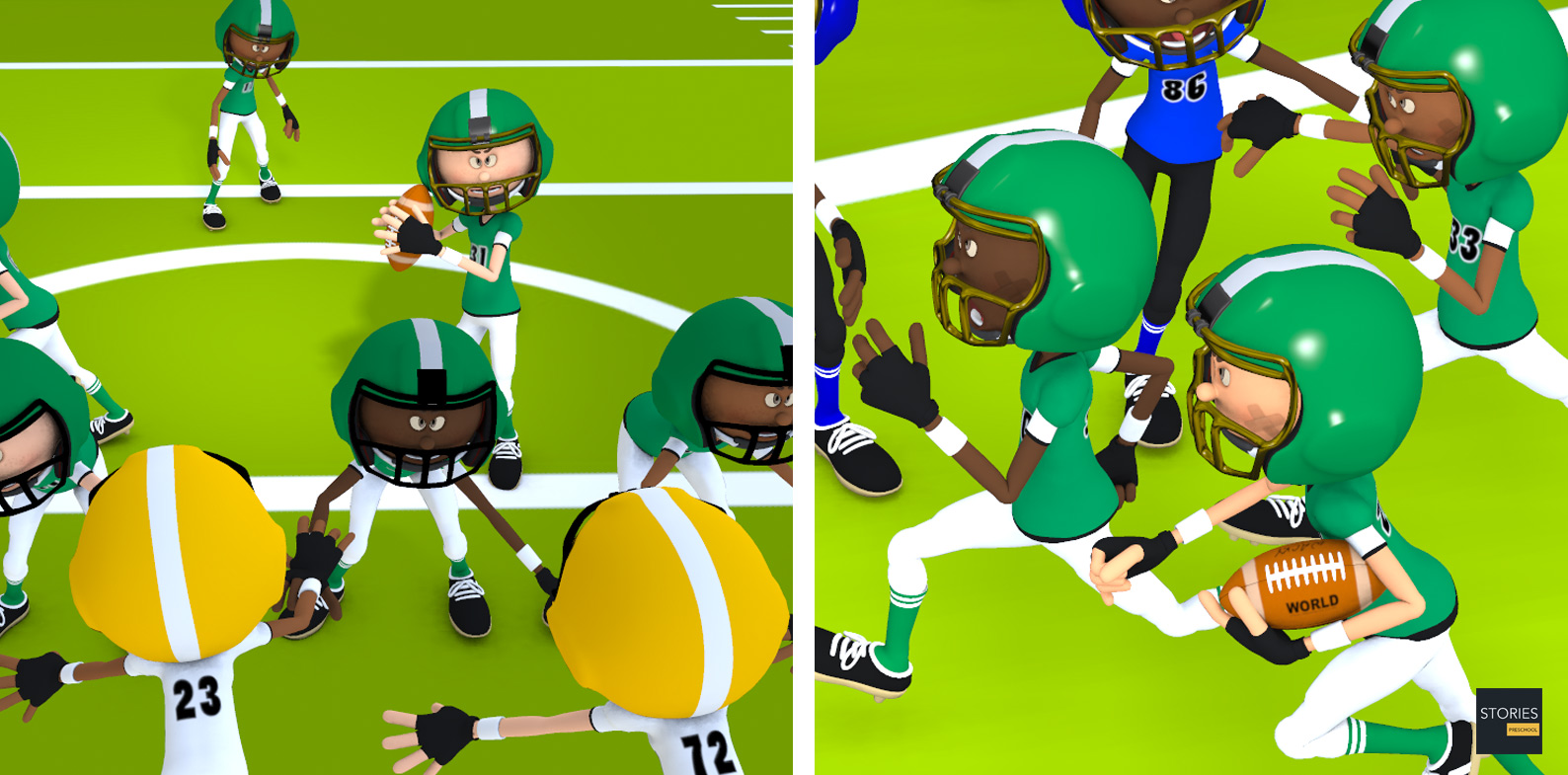 American Football Formations | Stories Preschool