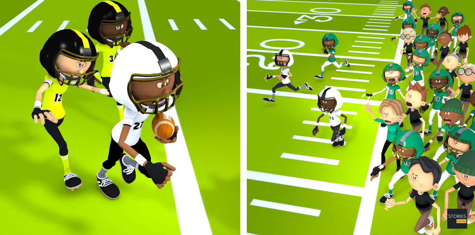 American Football Passing Plays | Stories Preschool