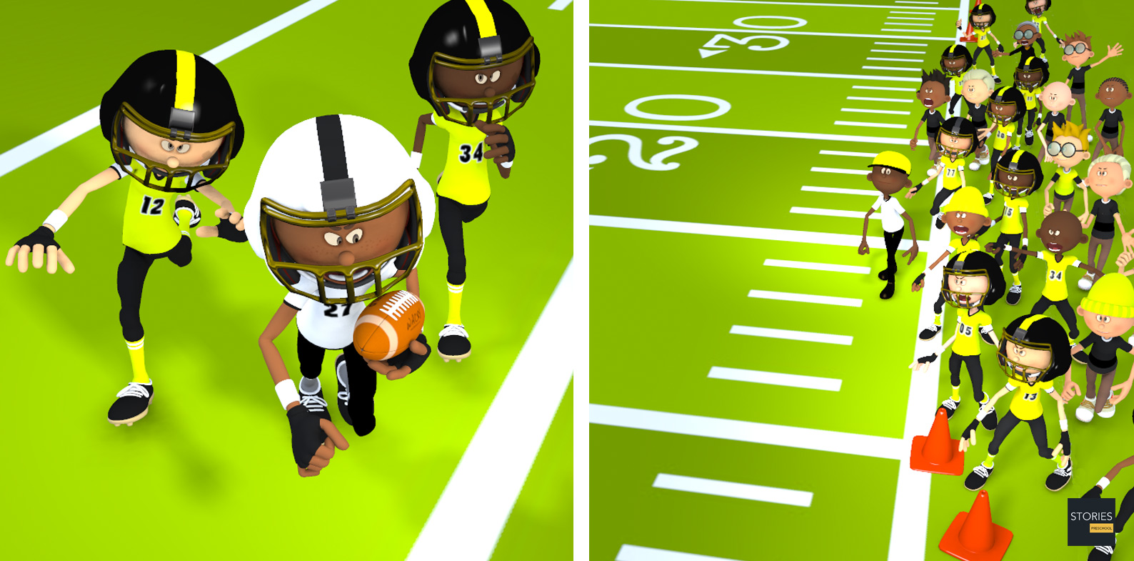 American Football Receivers | Stories Preschool