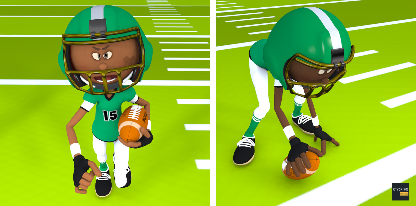 American Football Runner | Stories Preschool