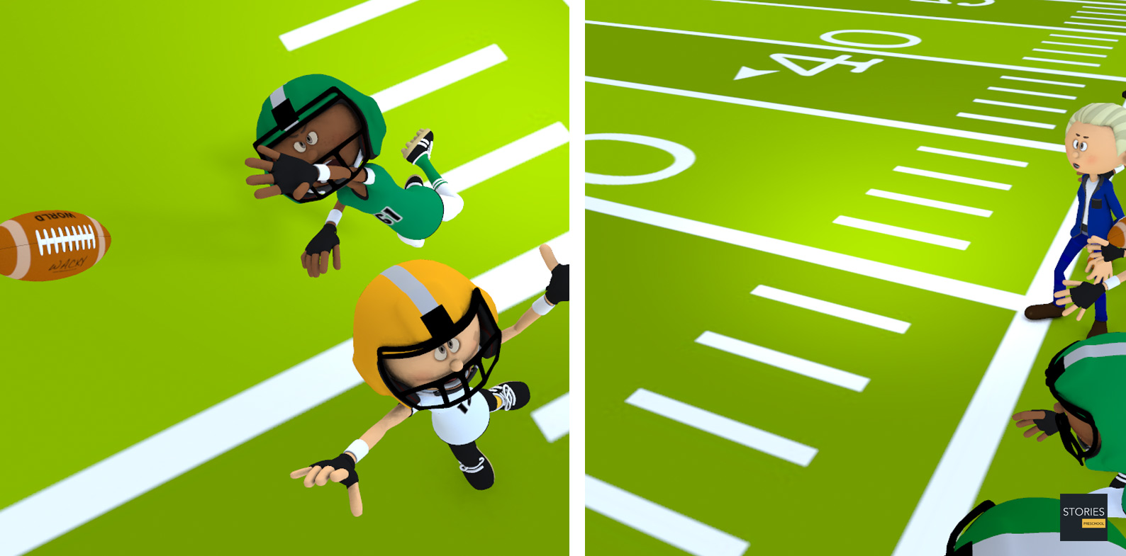 American Football Sidelines | Stories Preschool