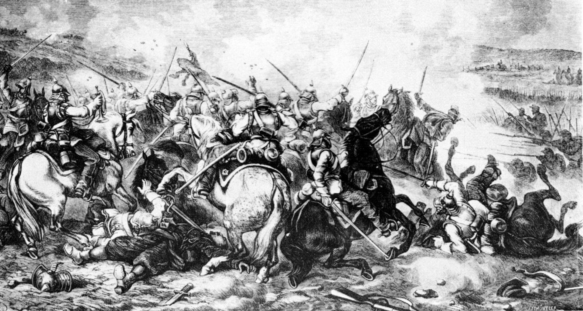Juliusz Kossak, Battle of Gravelotte, depicting the Prussians at Gravelotte, 1871