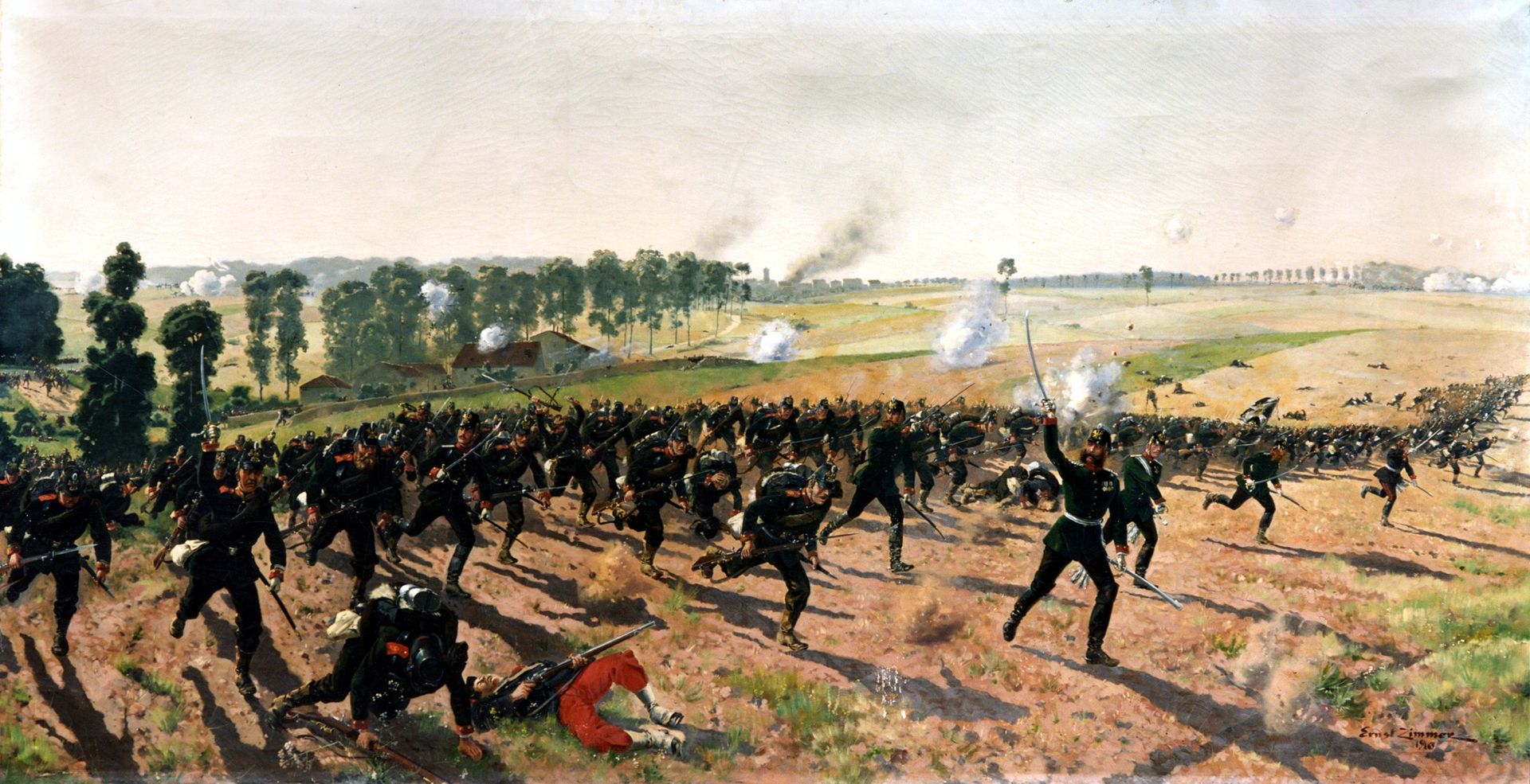 The Rifle Battalion 9 from Lauenburg at Gravelotte