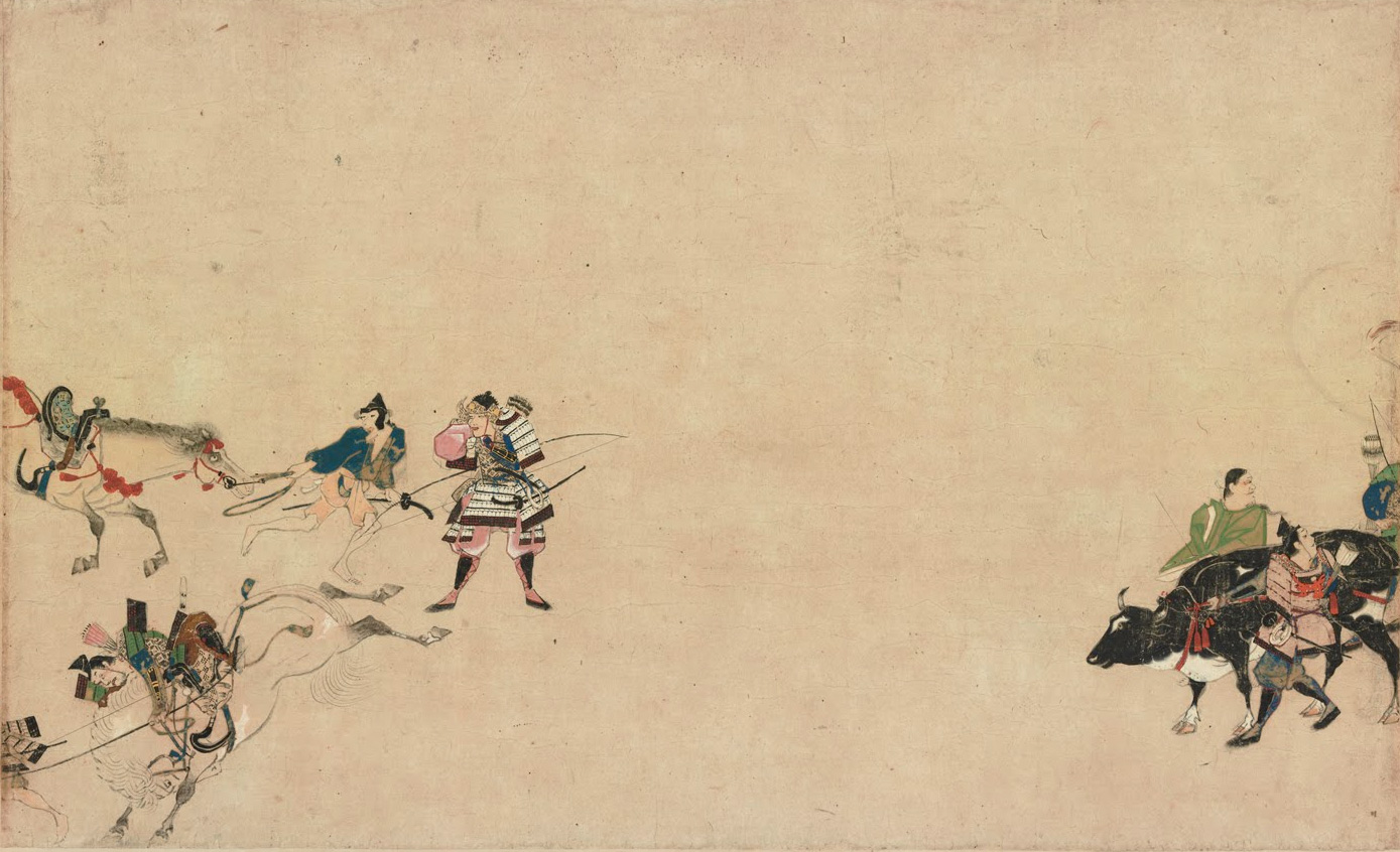 Illustrated Tale of the Heiji Civil War: Scroll of the Imperial Visit to Rokuhara, housed at the Tokyo National Museum, illustrates some events of the Heiji Rebellion