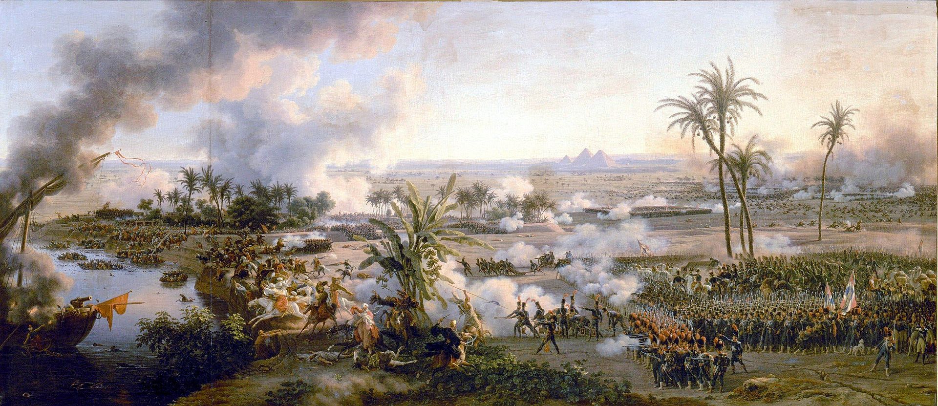 Battle of the Pyramids on 21 July 1798 by Louis-François, Baron Lejeune, 1808