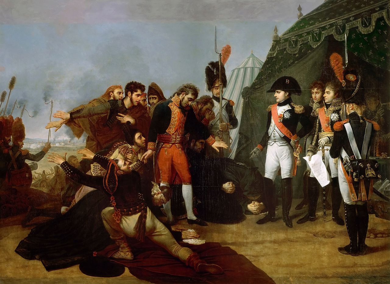 Surrender of Madrid (Gros), 1808. Napoleon enters Spain's capital during the Peninsular War