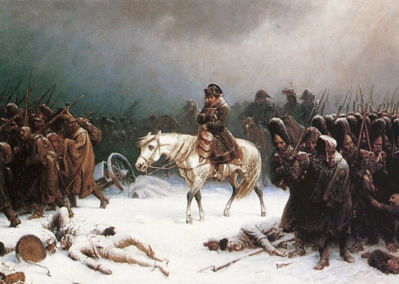 Napoleon's withdrawal from Russia, a painting by Adolph Northen