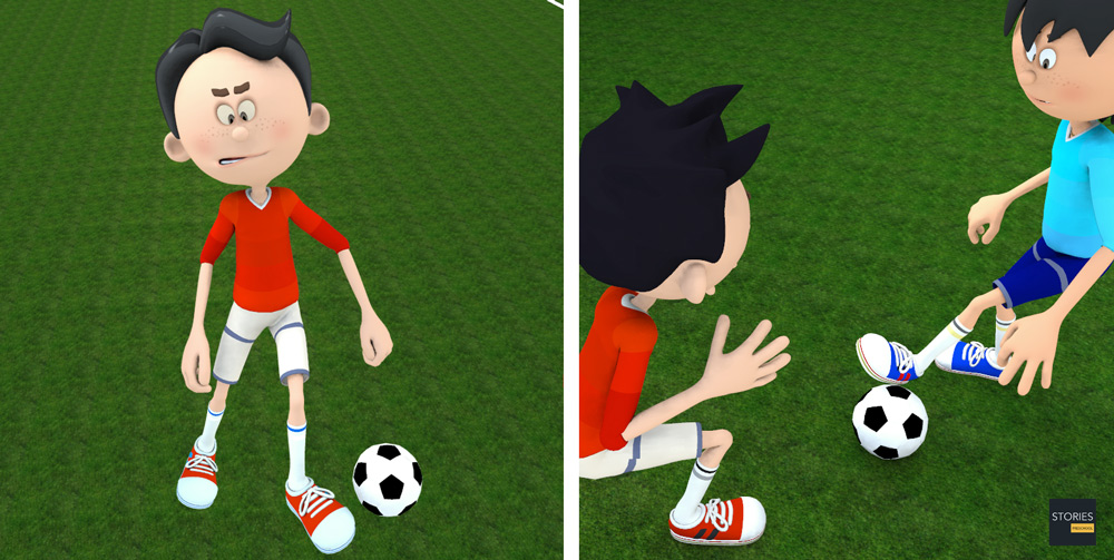 Soccer Step Over - Stories Preschool