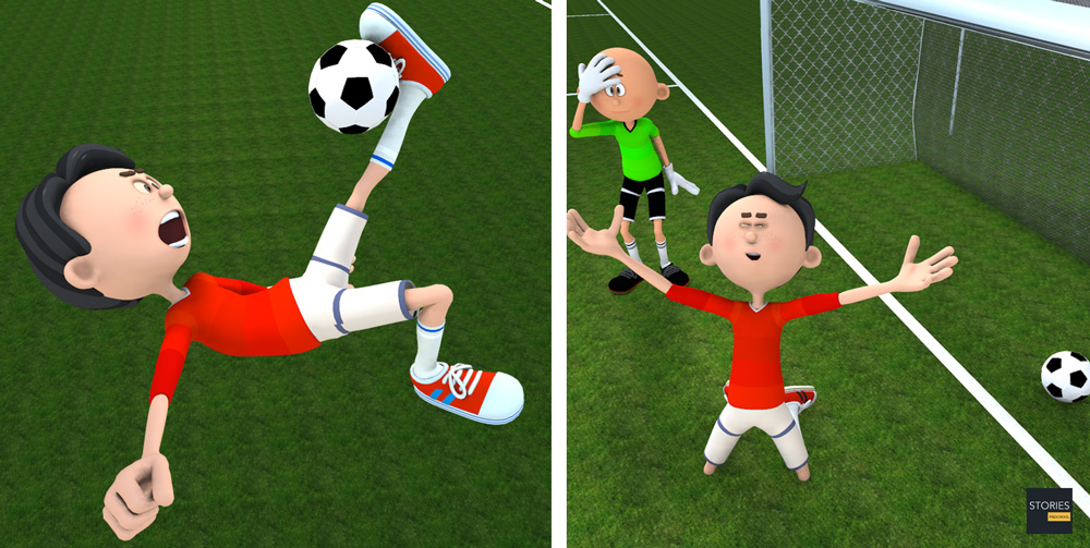 Soccer Bicycle Kick - Stories Preschool