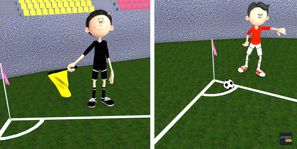 Soccer Corner Kick - Stories Preschool