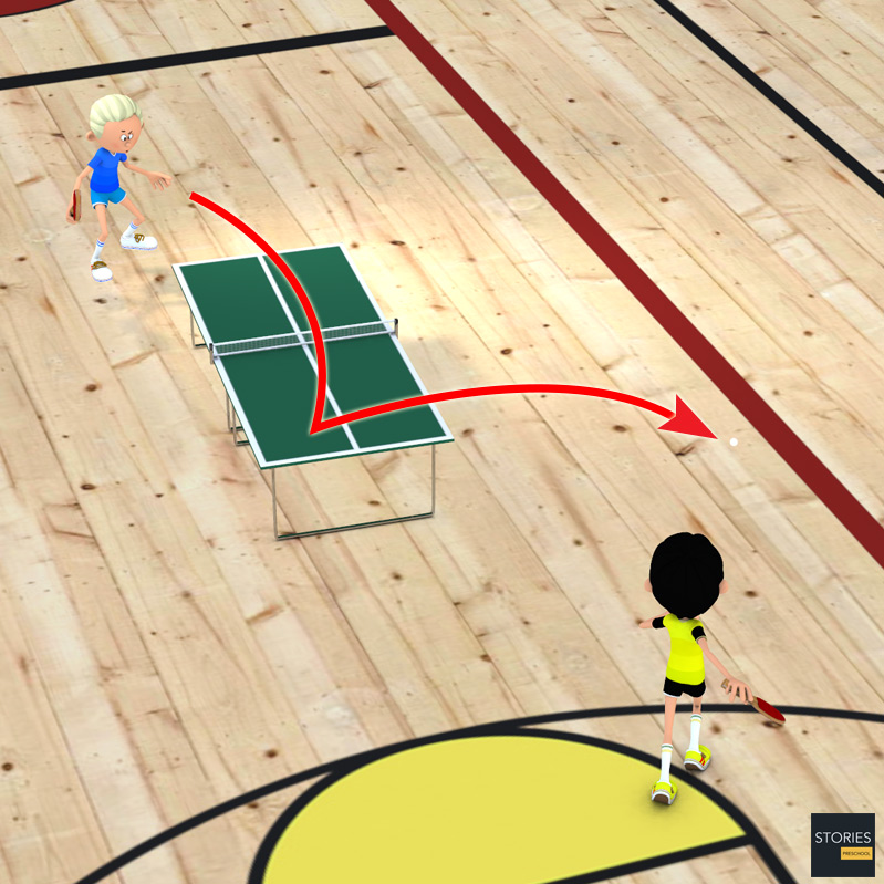 Table Tennis Gameplay Corkspin - Stories Preschool